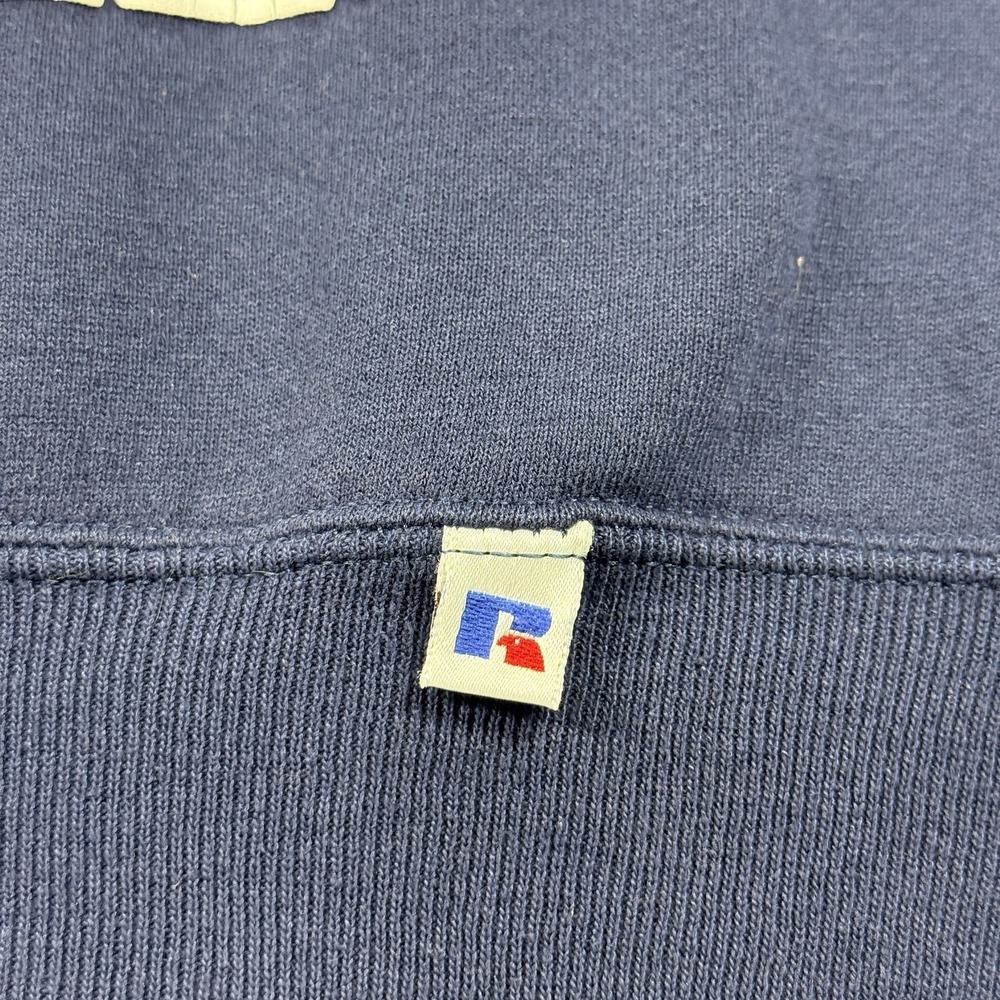 Vintage‎ Russell Athletic UCLA Spell Out Crewneck Sweatshirt Size M USA 90s Navy - Picture 10 of 13